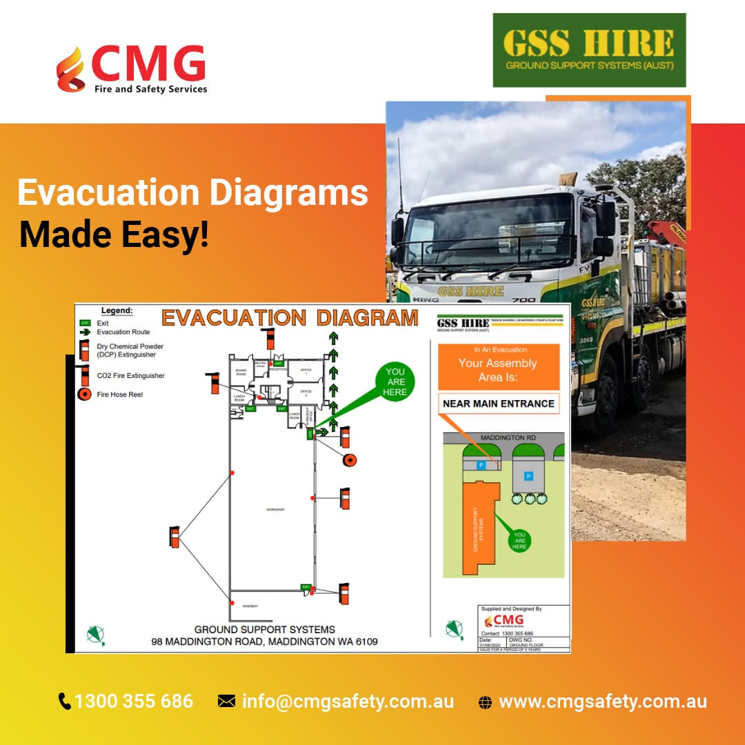 View Our Gallery Evacuation Diagrams Cmg Fire And Safety